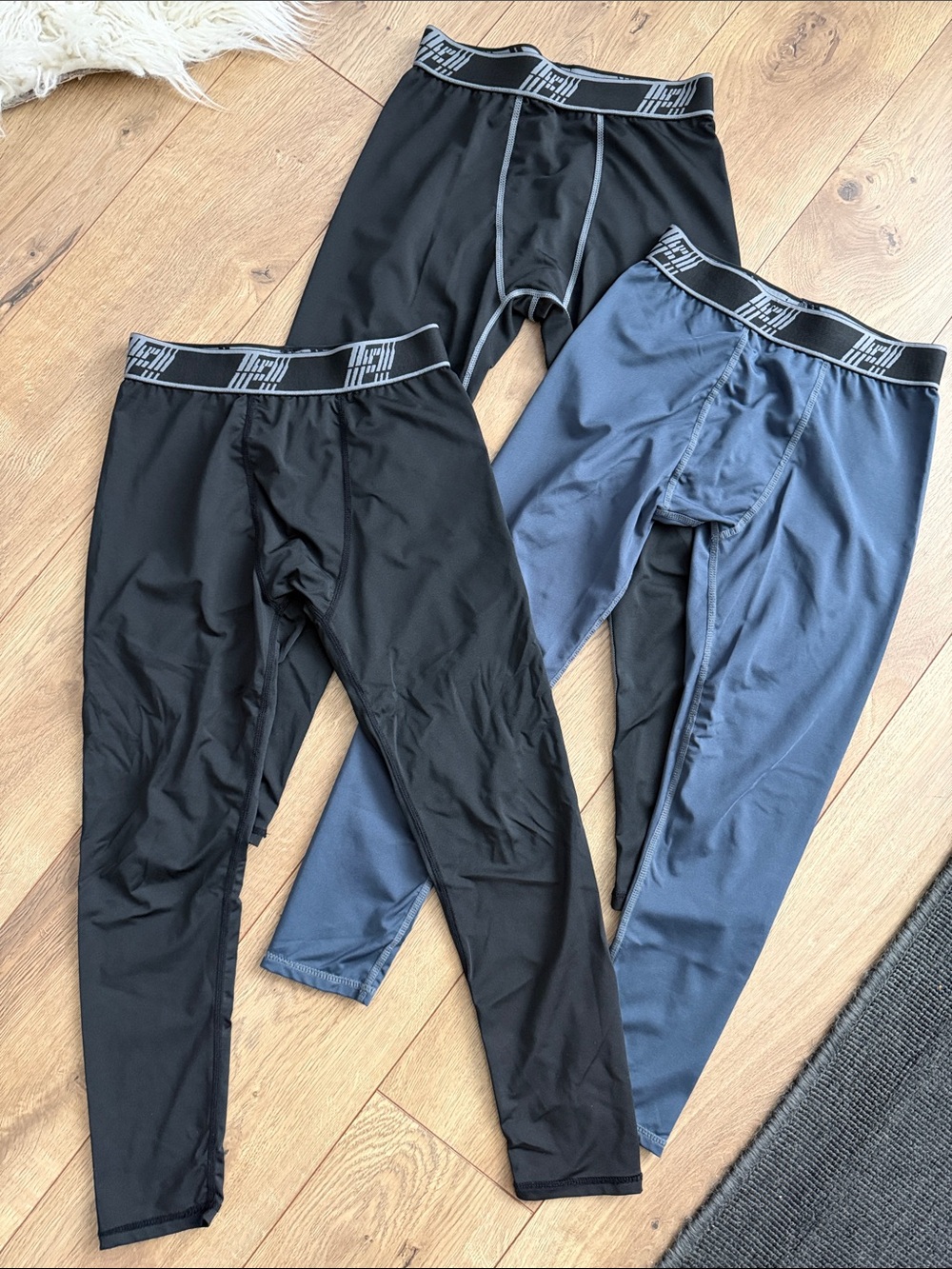 3-Pack boys Compression Base Layer Leggings